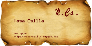 Masa Csilla névjegykártya